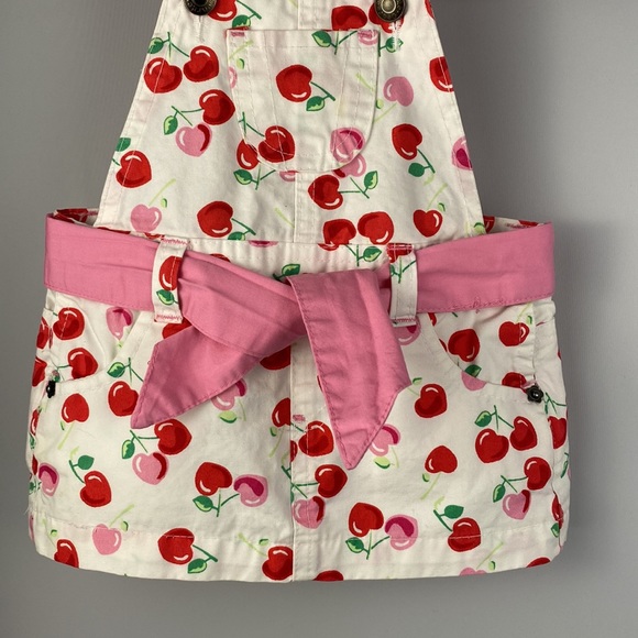George Heart Shaped Cherry Print Jumper Dress 3-6 Months - Picture 3 of 10